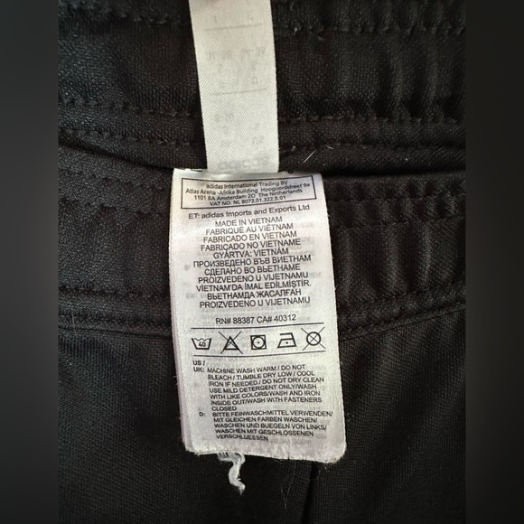 Adidas Tiro 21 Track Pants Black White Stripes Size Small - Picture 9 of 10